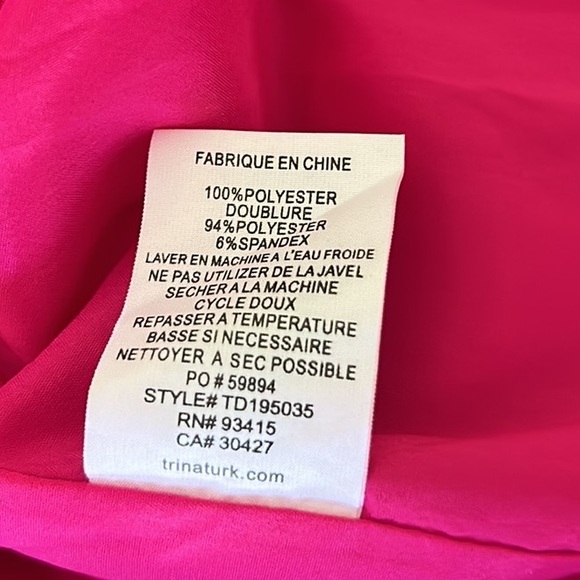 Trina Turk Rafter Hot Fuchsia Pink Scalloped Cutout Halter Mini Dress - 2 - Picture 14 of 15